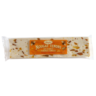 Barre nougat aux écorces d'oranges confites