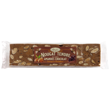 Nougat tendre aux amandes et au chocolat