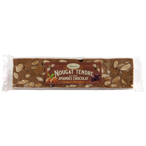 Nougat tendre aux amandes et au chocolat