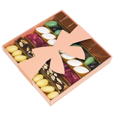 Coffret cadeau friandise - Calisson, Nougat et Olive au chocolat
